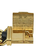 シャネル CHANEL プルミエール M H0001 ブラック ゴールドメッキ クオーツ レディース 腕時計