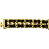 シャネル CHANEL プルミエール M H0001 ブラック ゴールドメッキ クオーツ レディース 腕時計