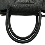 プラダ PRADA リエゾンミニハンドバッグ 1BA362 ブラック レザー レディース ハンドバッグ
