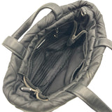 プラダ PRADA ミディアムパデット Re-Nylon トートバッグ 1BG436 ブラック ナイロン レディース ショルダーバッグ