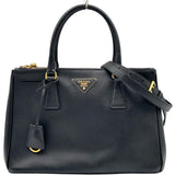プラダ PRADA ガレリア2WAYハンドバッグ BN1801 ブラック サフィアーノレザー レディース ショルダーバッグ