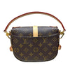 ルイ・ヴィトン LOUIS VUITTON ソミュールBB M46740 ブラウン PVC レディース ショルダーバッグ