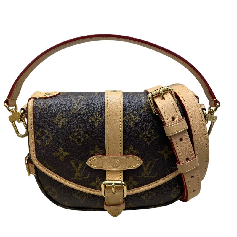 ルイ・ヴィトン LOUIS VUITTON ソミュールBB M46740 ブラウン PVC