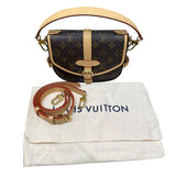 ルイ・ヴィトン LOUIS VUITTON ソミュールBB M46740 ブラウン PVC レディース ショルダーバッグ