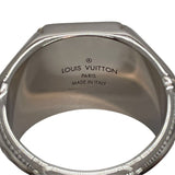 ルイ・ヴィトン LOUIS VUITTON シグネット リングM シルバー メダル アクセサリー