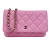 シャネル CHANEL マトラッセチェーンウォレット AP0250 ピンク/ゴールド金具 キャビアスキン レディース ショルダーバッグ