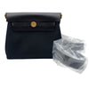 エルメス HERMES エールバッグジップ 20 K刻 ブラック ゴールド金具 トワル/ハンター レディース ショルダーバッグ
