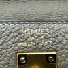 エルメス HERMES ケリー25 内縫い B刻 エトゥープ ゴールド金具 トゴ レディース ショルダーバッグ