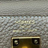 エルメス HERMES ケリー25 内縫い B刻 エトゥープ ゴールド金具 トゴ レディース ショルダーバッグ