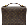 ルイ・ヴィトン LOUIS VUITTON モンソー M51187 ブラウン モノグラム/レザー レディース ショルダーバッグ