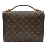 ルイ・ヴィトン LOUIS VUITTON モンソー M51187 ブラウン モノグラム/レザー レディース ショルダーバッグ