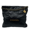 シャネル CHANEL CHANEL22 スモールハンドバッグ AS3260 ブラック×ゴールド金具 シャイニーカーフ レディース ハンドバッグ