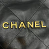 シャネル CHANEL CHANEL22 スモールハンドバッグ AS3260 ブラック×ゴールド金具 シャイニーカーフ レディース ハンドバッグ