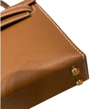 エルメス HERMES ミニケリー2 K刻 ゴールド ゴールド金具 エプソン レディース ハンドバッグ