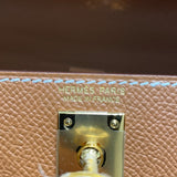 エルメス HERMES ミニケリー2 K刻 ゴールド ゴールド金具 エプソン レディース ハンドバッグ