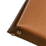 エルメス HERMES ミニケリー2 K刻 ゴールド ゴールド金具 エプソン レディース ハンドバッグ