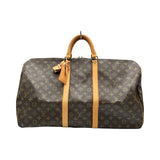 ルイ・ヴィトン LOUIS VUITTON キーポル・バンドリエール 55 M41414 ブラウン モノグラムキャンバス メンズ ボストンバッグ