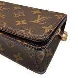 ルイ・ヴィトン LOUIS VUITTON ウォレット オン チェーン･リリー M82509 ブラウン PVC レディース ショルダーバッグ