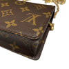 ルイ・ヴィトン LOUIS VUITTON ウォレット オン チェーン･リリー M82509 ブラウン PVC レディース ショルダーバッグ