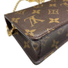 ルイ・ヴィトン LOUIS VUITTON ウォレット オン チェーン･リリー M82509 ブラウン PVC レディース ショルダーバッグ