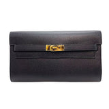 エルメス HERMES ケリートゥーゴー Y刻 ブラック ゴールド金具 ヴォーエプソン エプソン レディース ショルダーバッグ