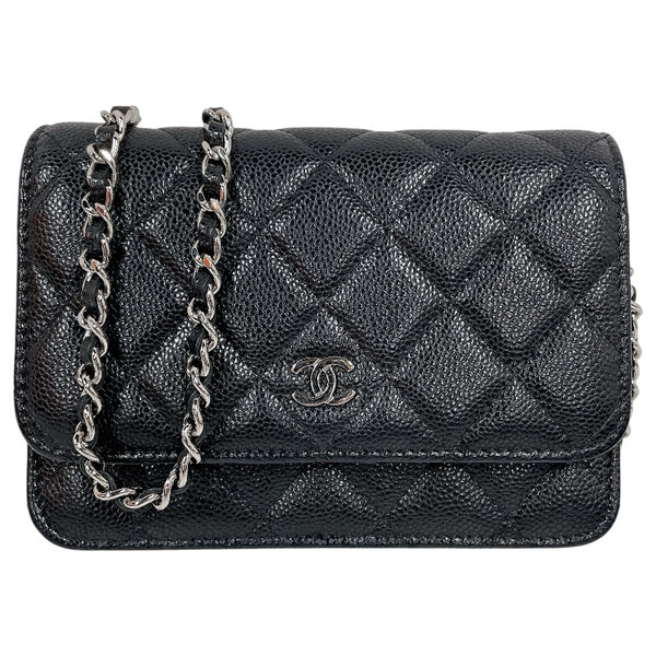 シャネル CHANEL マトラッセミニチェーンウォレット AP1649 ブラック