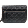 シャネル CHANEL マトラッセミニチェーンウォレット AP1649 ブラック/シルバー金具 キャビアスキン レディース ショルダーバッグ