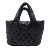シャネル CHANEL コココクーン トートPM A48610 13番 ブラック ナイロン レディース ハンドバッグ