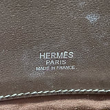 エルメス HERMES サックイブーMM □J刻印 ルージュアッシュ/エベンヌ シルバー金具 トワル/スイフト レディース ハンドバッグ