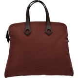 エルメス HERMES サックイブーMM □J刻印 ルージュアッシュ/エベンヌ シルバー金具 トワル/スイフト レディース ハンドバッグ