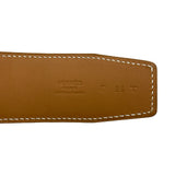 エルメス HERMES Hベルト □O刻印 ブラン/ゴールド/シルバー金具 エプソン/スイフト メンズ ベルト