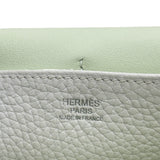 エルメス HERMES アルザン25 ヴェルソ B刻印 ニューホワイト/ヴェールフィズ/シルバー金具 トリヨン/スイフト レディース ショルダーバッグ
