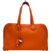 エルメス HERMES ヴィクトリア2 35 T刻印 オレンジポピー シルバー金具 トリヨン レディース ハンドバッグ