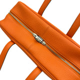 エルメス HERMES ヴィクトリア2 35 T刻印 オレンジポピー シルバー金具 トリヨン レディース ハンドバッグ