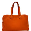 エルメス HERMES ヴィクトリア2 35 T刻印 オレンジポピー シルバー金具 トリヨン レディース ハンドバッグ