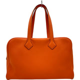 エルメス HERMES ヴィクトリア2 35 T刻印 オレンジポピー シルバー金具 トリヨン レディース ハンドバッグ