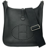 エルメス HERMES エヴリン3PM U刻印 ブラック/シルバー金具 トリヨン レディース ショルダーバッグ