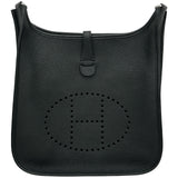 エルメス HERMES エヴリン3PM U刻印 ブラック/シルバー金具 トリヨン レディース ショルダーバッグ