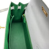 エルメス HERMES ケリー25 外縫い パーソナルオーダー Y刻印 パールグレー/ヴェールヴェールティゴ エプソン レディース ハンドバッグ
