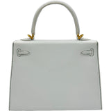 エルメス HERMES ケリー25 外縫い パーソナルオーダー Y刻印 パールグレー/ヴェールヴェールティゴ エプソン レディース ハンドバッグ