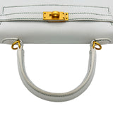 エルメス HERMES ケリー25 外縫い パーソナルオーダー Y刻印 パールグレー/ヴェールヴェールティゴ エプソン レディース ハンドバッグ