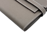 エルメス HERMES ケリーロングウォレット ▢O刻印 エトゥープ シルバー金具 エプソン レディース 長財布