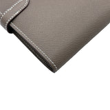 エルメス HERMES ケリーロングウォレット ▢O刻印 エトゥープ シルバー金具 エプソン レディース 長財布