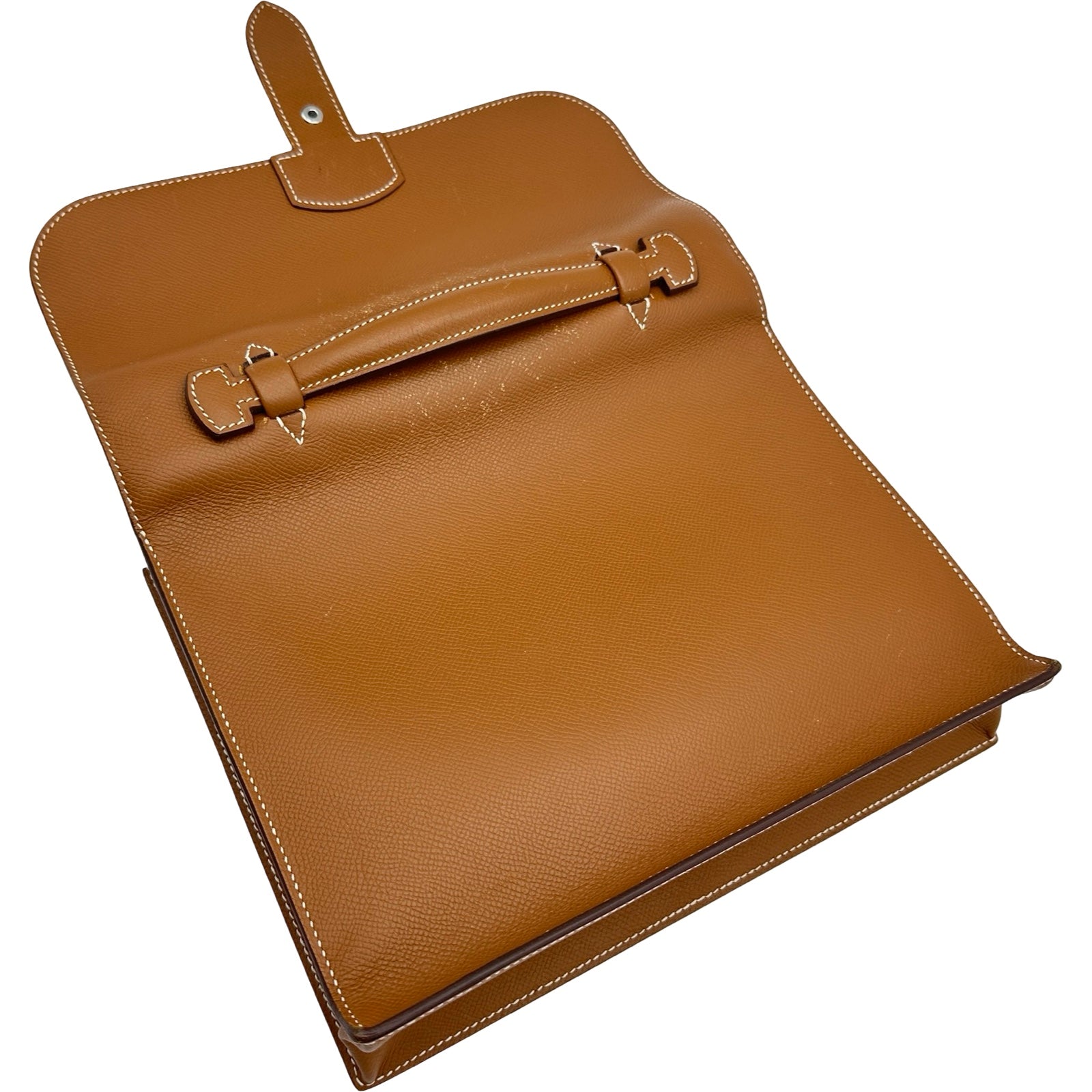 エルメス HERMES サックアデペッシュ27 L刻印 ゴールド シルバー金具