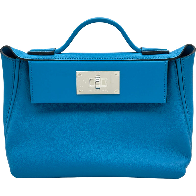 エルメス HERMES サックヴァンキャトル21 Z刻印 ブルーフリーダ
