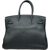 エルメス HERMES バーキン35 □N刻印 ブラック ゴールド金具 トゴ レディース ハンドバッグ