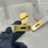 エルメス HERMES バーキン35 X刻印 クレ/ゴールド金具 トゴ レディース ハンドバッグ