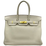 エルメス HERMES バーキン35 X刻印 クレ/ゴールド金具 トゴ レディース ハンドバッグ