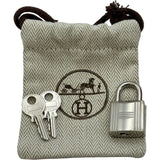エルメス HERMES ピコタンロック ミクロ U刻印 ラッキーデイジー/モーヴシルベストル シルバー金具 スイフト レディース ハンドバッグ