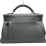 エルメス HERMES マキシケリー42 B刻印 ブラック シルバー金具 トゴ ユニセックス ハンドバッグ